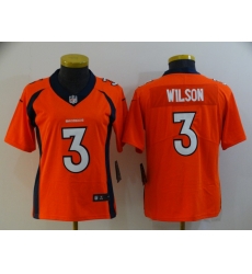 Women's Denver Broncos #3 Russell Wilson Orange 2022 Vapor Untouchable Stitched NFL Nike Limited Jersey Women's Denver Broncos #3 Russell Wilson Orange 2022 Vapor Untouchable Stitched NFL Nike Limited Jersey