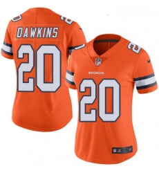 Womens Nike Denver Broncos 20 Brian Dawkins Limited Orange Rush Vapor Untouchable NFL Jersey Womens Nike Denver Broncos 20 Brian Dawkins Limited Orange Rush Vapor Untouchable NFL Jersey