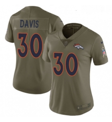 Womens Nike Denver Broncos 30 Terrell Davis Limited Olive 2017 Salute to Service NFL Jersey Womens Nike Denver Broncos 30 Terrell Davis Limited Olive 2017 Salute to Service NFL Jersey