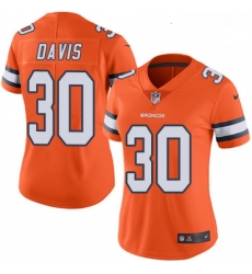 Womens Nike Denver Broncos 30 Terrell Davis Limited Orange Rush Vapor Untouchable NFL Jersey Womens Nike Denver Broncos 30 Terrell Davis Limited Orange Rush Vapor Untouchable NFL Jersey