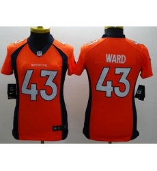 Women's Nike Denver Broncos #43 T.J. Ward Orange Team Color Stitched NFL New Limited Jersey Women's Nike Denver Broncos #43 T.J. Ward Orange Team Color Stitched NFL New Limited Jersey