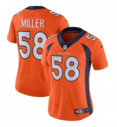 Womens Nike Denver Broncos 58 Von Miller Elite Orange Team Color NFL Jersey Womens Nike Denver Broncos 58 Von Miller Elite Orange Team Color NFL Jersey