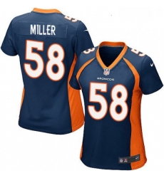 Womens Nike Denver Broncos 58 Von Miller Game Navy Blue Alternate NFL Jersey Womens Nike Denver Broncos 58 Von Miller Game Navy Blue Alternate NFL Jersey