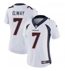 Womens Nike Denver Broncos 7 John Elway Elite White NFL Jersey Womens Nike Denver Broncos 7 John Elway Elite White NFL Jersey