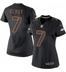 Womens Nike Denver Broncos 7 John Elway Limited Black Impact NFL Jersey Womens Nike Denver Broncos 7 John Elway Limited Black Impact NFL Jersey