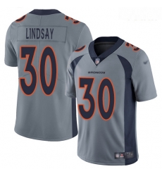 Broncos #30 Phillip Lindsay Gray Youth Stitched Football Limited Inverted Legend Jersey Broncos #30 Phillip Lindsay Gray Youth Stitched Football Limited Inverted Legend Jersey