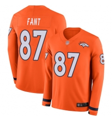 Broncos 87 Noah Fant Orange Team Color Youth Stitched Football Limited Therma Long Sleeve Jersey Broncos 87 Noah Fant Orange Team Color Youth Stitched Football Limited Therma Long Sleeve Jersey