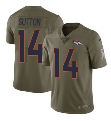 Nike Broncos #14 Courtland Sutton Olive Youth Stitched NFL Limited 2017 Salute to Service Jersey Nike Broncos #14 Courtland Sutton Olive Youth Stitched NFL Limited 2017 Salute to Service Jersey
