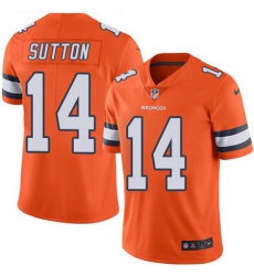 Nike Broncos #14 Courtland Sutton Orange Youth Stitched NFL Limited Rush Jersey Nike Broncos #14 Courtland Sutton Orange Youth Stitched NFL Limited Rush Jersey