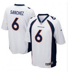 Nike Broncos #6 Mark Sanchez White Youth Stitched NFL New Elite Jersey Nike Broncos #6 Mark Sanchez White Youth Stitched NFL New Elite Jersey