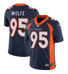 Nike Broncos #95 Derek Wolfe Blue Alternate Youth Stitched NFL Vapor Untouchable Limited Jersey Nike Broncos #95 Derek Wolfe Blue Alternate Youth Stitched NFL Vapor Untouchable Limited Jersey