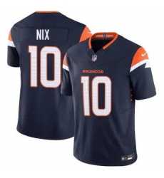 Youth Denver Broncos 10 Bo Nix Blue F U S E Vapor Limited Stitched Football Jersey Youth Denver Broncos 10 Bo Nix Blue F U S E Vapor Limited Stitched Football Jersey