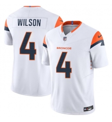 Youth Denver Broncos 4 Zach Wilson White 2024 F U S E Vapor Limited Stitched Football Jersey Youth Denver Broncos 4 Zach Wilson White 2024 F U S E Vapor Limited Stitched Football Jersey