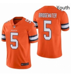 Youth Denver Broncos Teddy Bridgewater Orange Color Rush Jersey Youth Denver Broncos Teddy Bridgewater Orange Color Rush Jersey
