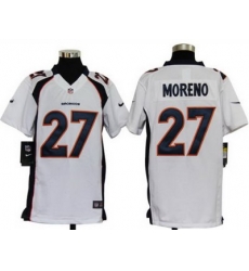 Youth Nike Denver Broncos 27# Knowshon Moreno White Jersey Youth Nike Denver Broncos 27# Knowshon Moreno White Jersey