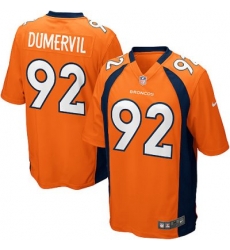 Youth Nike Denver Broncos 92# Elvis Dumervil Game Orange Color Jersey Youth Nike Denver Broncos 92# Elvis Dumervil Game Orange Color Jersey