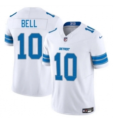 Men Detroit Lions 10 Ronnie Bell White 2025 F U S E  Vapor Limited Stitched Jersey