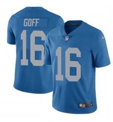 Men Detroit Lions 16 Jared Goff Blue Throwback Men Stitched NFL Vapor Untouchable Limited Jersey Men Detroit Lions 16 Jared Goff Blue Throwback Men Stitched NFL Vapor Untouchable Limited Jersey