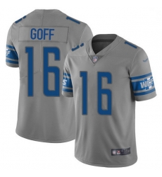 Men Detroit Lions 16 Jared Goff Gray Men Stitched NFL Limited Inverted Legend Jersey Men Detroit Lions 16 Jared Goff Gray Men Stitched NFL Limited Inverted Legend Jersey