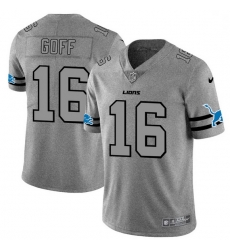 Men Detroit Lions 16 Jared Goff Men Nike Gray Gridiron II Vapor Untouchable Limited NFL Jersey Men Detroit Lions 16 Jared Goff Men Nike Gray Gridiron II Vapor Untouchable Limited NFL Jersey