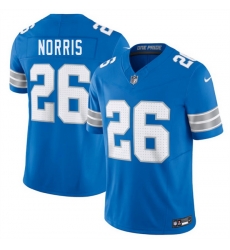 Men Detroit Lions 26 Morice Norris Blue 2025 F U S E  Vapor Limited Stitched Jersey