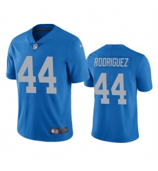 Men Detroit Lions 44 Malcolm Rodriguez Blue Vapor Untouchable Limited Stitched JerseyS Men Detroit Lions 44 Malcolm Rodriguez Blue Vapor Untouchable Limited Stitched JerseyS
