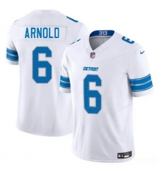 Men Detroit Lions 6 Terrion Arnold White 2025 F U S E Vapor Limited Stitched Jersey Men Detroit Lions 6 Terrion Arnold White 2025 F U S E Vapor Limited Stitched Jersey