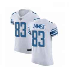 Men Detroit Lions 83 Jesse James White Vapor Untouchable Elite Player Football Jersey Men Detroit Lions 83 Jesse James White Vapor Untouchable Elite Player Football Jersey