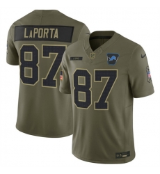 Men Detroit Lions 87 Sam LaPorta Olive 2025 F U S E Salute to Service Limited Stitched Football Jersey Men Detroit Lions 87 Sam LaPorta Olive 2025 F U S E Salute to Service Limited Stitched Football Jersey