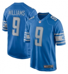 Men Detroit Lions 9 Jameson Williams 2022 Blue Stitched Game Jersey Men Detroit Lions 9 Jameson Williams 2022 Blue Stitched Game Jersey