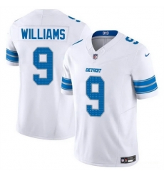 Men Detroit Lions 9 Jameson Williams White 2024 F U S E Vapor Limited Stitched Jersey Men Detroit Lions 9 Jameson Williams White 2024 F U S E Vapor Limited Stitched Jersey