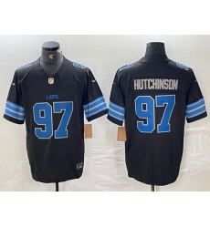 Men Detroit Lions 97 Aidan Hutchinson Black 2024 F U S E 2nd Alternate Vapor Limited Stitched Jersey Men Detroit Lions 97 Aidan Hutchinson Black 2024 F U S E 2nd Alternate Vapor Limited Stitched Jersey