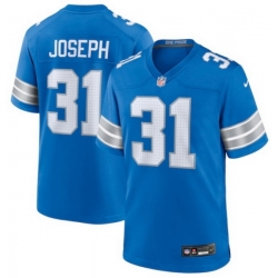 Men Detroit Lions Kerby Joseph #31 Blue F U S E Vapor Limited Stitched Jersey