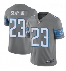Men Nike Detroit Lions 23 Darius Slay Jr Limited Steel Rush Vapor Untouchable NFL Jersey Men Nike Detroit Lions 23 Darius Slay Jr Limited Steel Rush Vapor Untouchable NFL Jersey