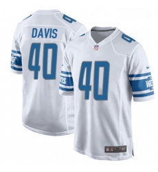 Men Nike Detroit Lions 40 Jarrad Davis Game White NFL Jersey Men Nike Detroit Lions 40 Jarrad Davis Game White NFL Jersey