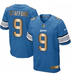 Men Nike Detroit Lions 9 Matthew Stafford Elite BlueGold Team Color NFL Jersey Men Nike Detroit Lions 9 Matthew Stafford Elite BlueGold Team Color NFL Jersey