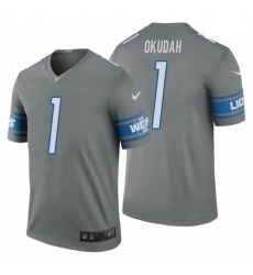 Men Nike Lions 1 Jeff Okudah Blue Vapor Limited Jersey 2020 NFL Draft Rush Legend Men Nike Lions 1 Jeff Okudah Blue Vapor Limited Jersey 2020 NFL Draft Rush Legend