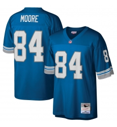 Men's Detroit Lions #84 Herman Moore Mitchell & Ness 1996 Blue Throwback Jersey Men's Detroit Lions #84 Herman Moore Mitchell & Ness 1996 Blue Throwback Jersey