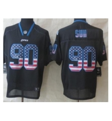 Nike Detroit Lions 90 Ndamukong Suh Black Elite USA Flag Fashion NFL Jersey Nike Detroit Lions 90 Ndamukong Suh Black Elite USA Flag Fashion NFL Jersey