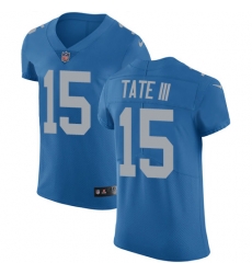 Nike Lions #15 Golden Tate III Blue Throwback Mens Stitched NFL Vapor Untouchable Elite Jersey Nike Lions #15 Golden Tate III Blue Throwback Mens Stitched NFL Vapor Untouchable Elite Jersey