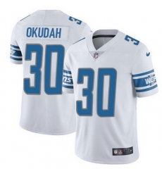 Nike Lions 30 Jeff Okudah White Men Stitched NFL Vapor Untouchable Limited Jersey Nike Lions 30 Jeff Okudah White Men Stitched NFL Vapor Untouchable Limited Jersey