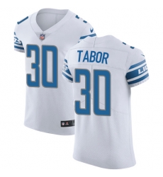 Nike Lions #30 Teez Tabor White Mens Stitched NFL Vapor Untouchable Elite Jersey Nike Lions #30 Teez Tabor White Mens Stitched NFL Vapor Untouchable Elite Jersey