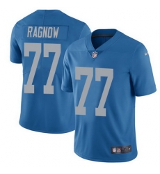 Nike Lions #77 Frank Ragnow Blue Throwback Mens Stitched NFL Vapor Untouchable Limited Jersey Nike Lions #77 Frank Ragnow Blue Throwback Mens Stitched NFL Vapor Untouchable Limited Jersey