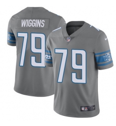 Nike Lions 79 Kenny Wiggins Gray Men Stitched NFL Limited Rush Jersey Nike Lions 79 Kenny Wiggins Gray Men Stitched NFL Limited Rush Jersey