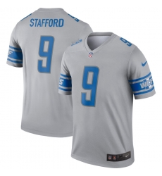 Nike Lions 9 Matthew Stafford Gray Inverted Legend Jersey Nike Lions 9 Matthew Stafford Gray Inverted Legend Jersey