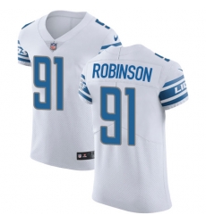 Nike Lions #91 A Shawn Robinson White Mens Stitched NFL Vapor Untouchable Elite Jersey Nike Lions #91 A Shawn Robinson White Mens Stitched NFL Vapor Untouchable Elite Jersey