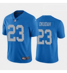 men jeff okudah detroit lions blue vapor limited jersey men jeff okudah detroit lions blue vapor limited jersey