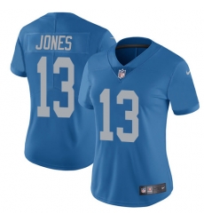 Nike Lions #13 T J Jones Blue Throwback Womens Stitched NFL Vapor Untouchable Limited Jersey Nike Lions #13 T J Jones Blue Throwback Womens Stitched NFL Vapor Untouchable Limited Jersey