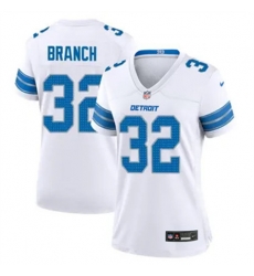 Women Detroit Lions 32 Brian Branch White 2023 F U S E Vapor Untouchable Limited Stitched Jersey Women Detroit Lions 32 Brian Branch White 2023 F U S E Vapor Untouchable Limited Stitched Jersey