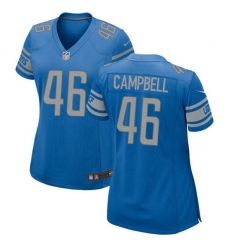 Women Detroit Lions 46 Jack Campbell Blue 2023 Draft Stitched Game Jersey 28Run Smaller 29 Women Detroit Lions 46 Jack Campbell Blue 2023 Draft Stitched Game Jersey 28Run Smaller 29